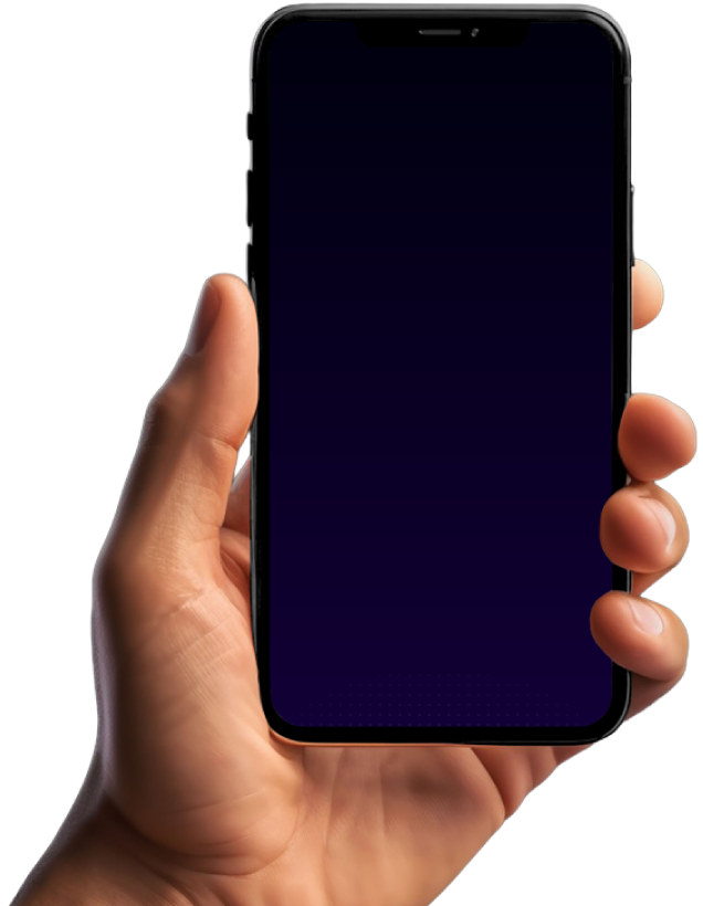 Imagen de una mano sosteniendo un celular Imagen de una mano sosteniendo un celular